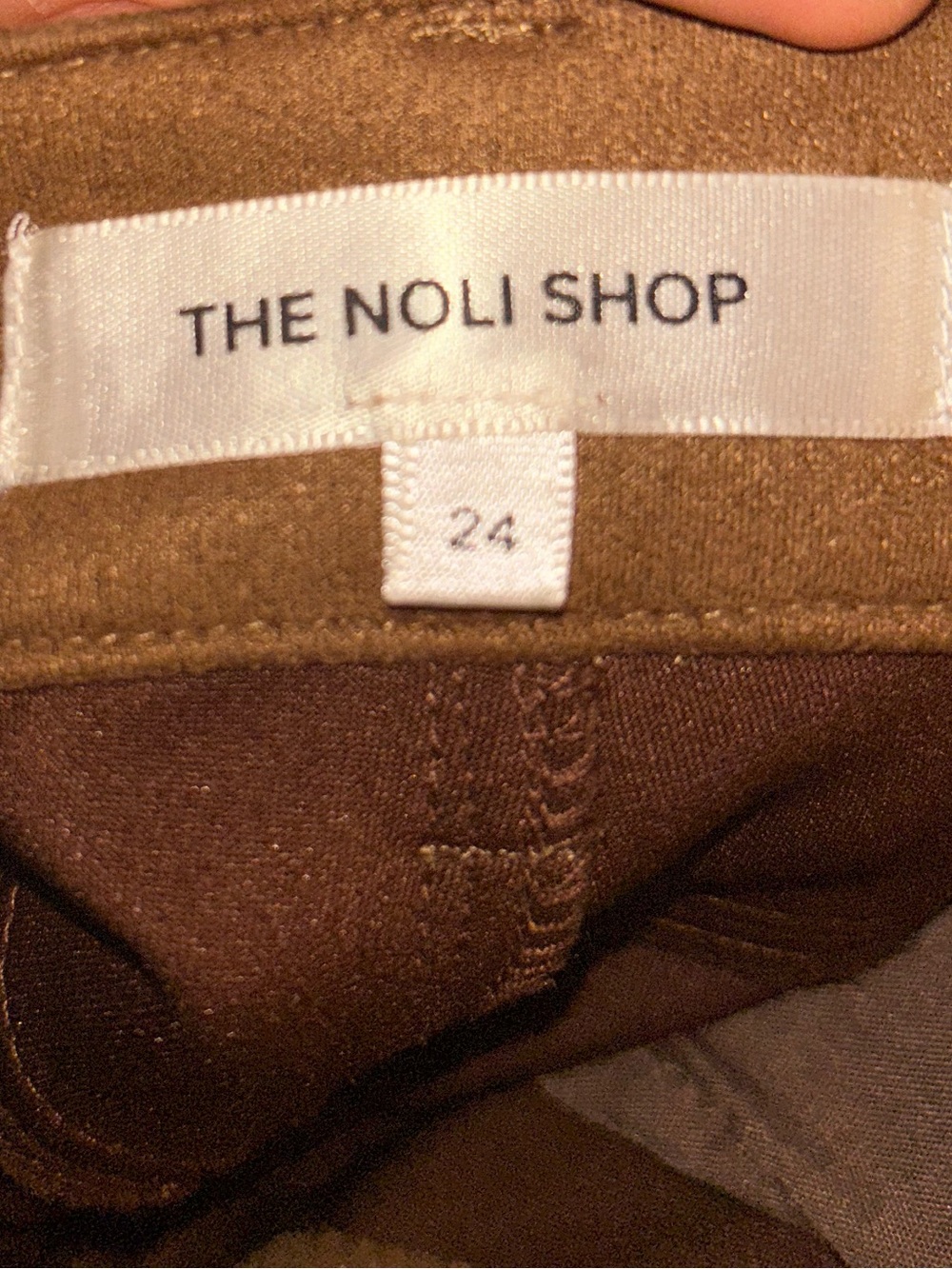 The Noli Shop Kaia Suede High Rise Jean - Picture 6 of 11